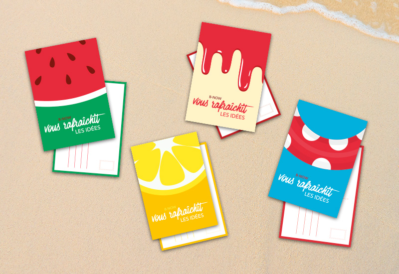 4 cartes postales rafraîchissantes à télécharger gratuitement pour l'été
